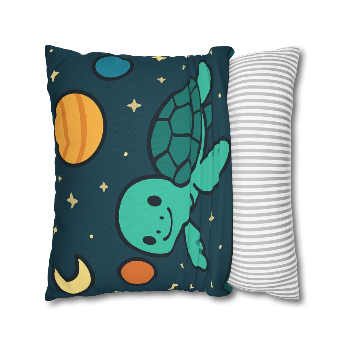 Starlit Space Turtle designer print pillow cases