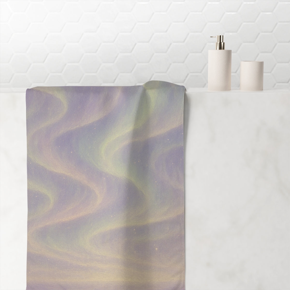 Aurora Dust Tapestry personalized bath towels