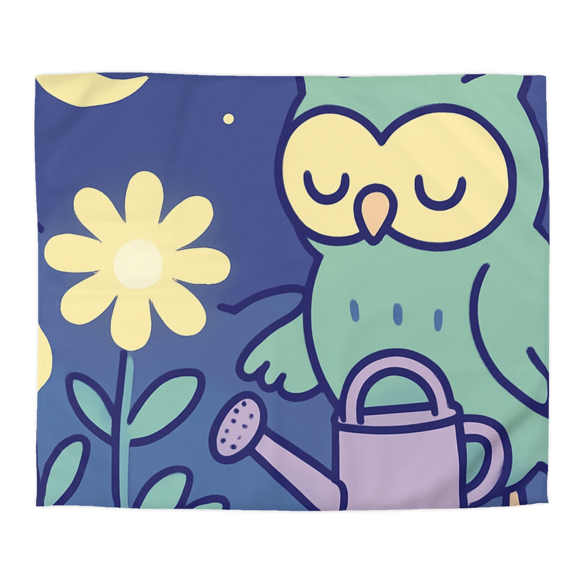 Moon Garden Owl designer printed duvets