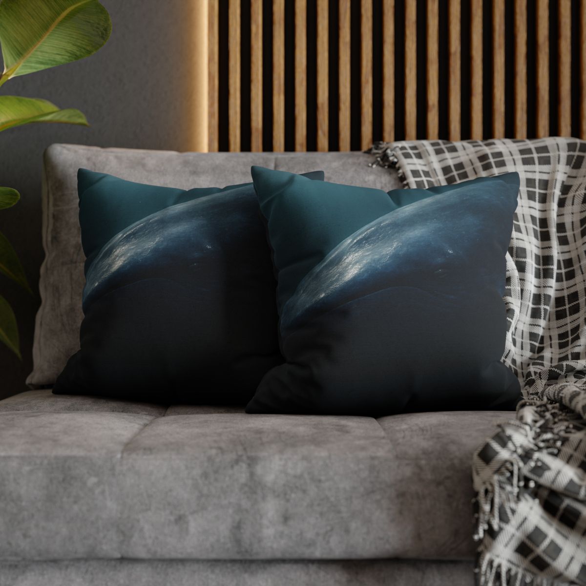 Ocean Song Blue Whale personalized pillow covers