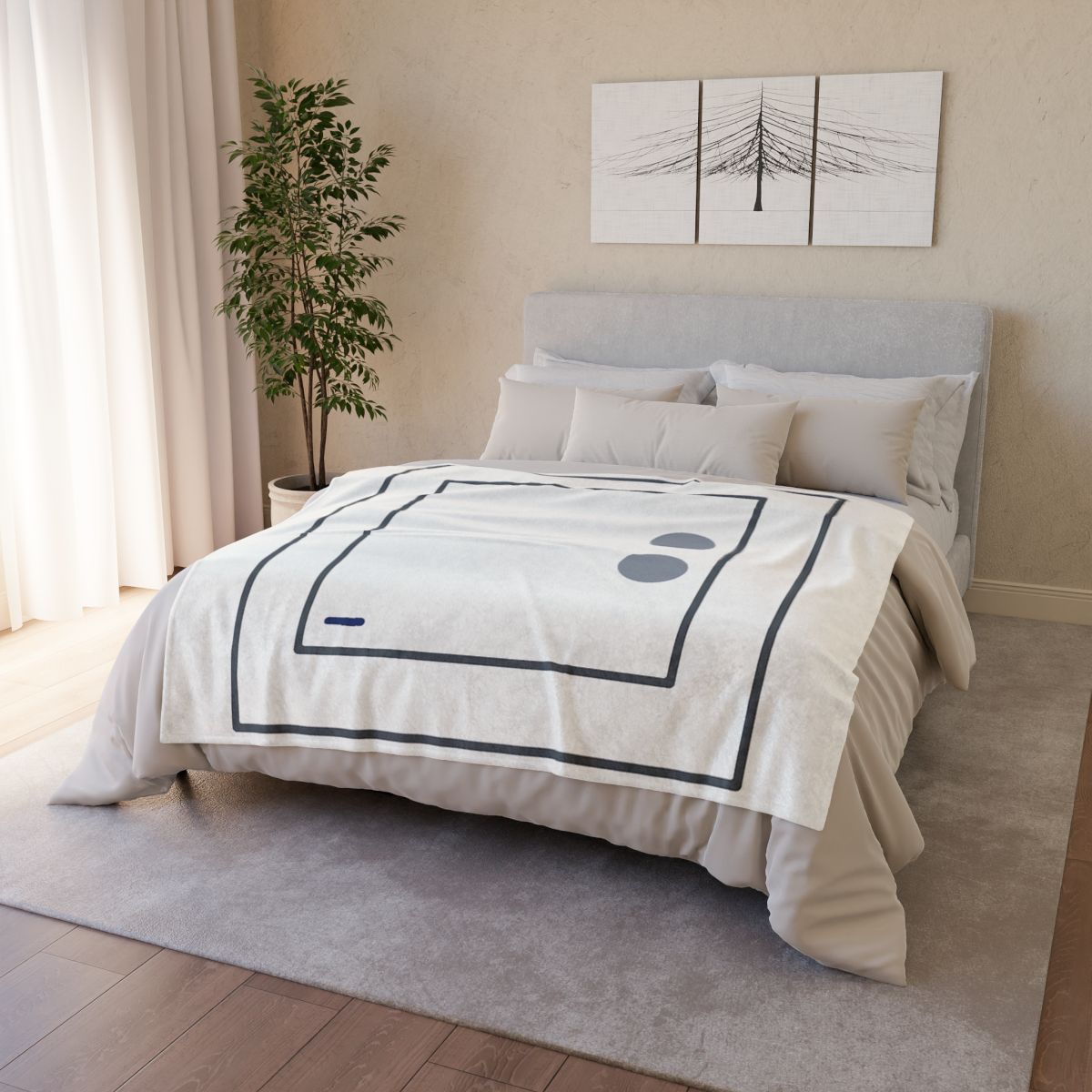 Nested Square With Sliding Circle Pair warm winter blankets