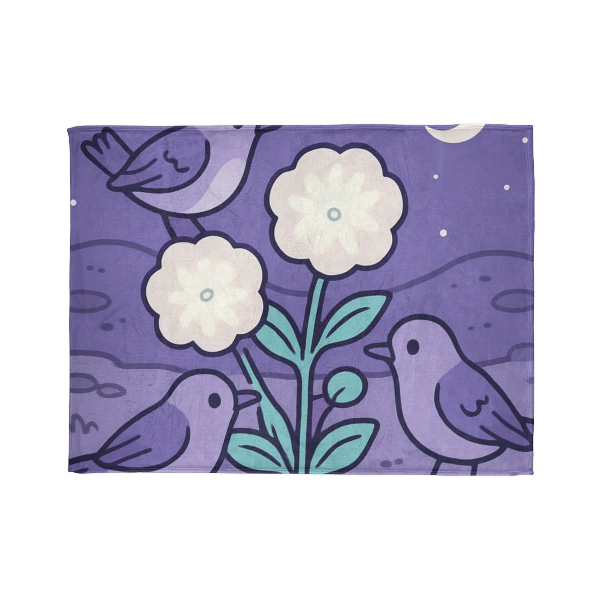 Moon Garden Nightingales trendy patterned blankets