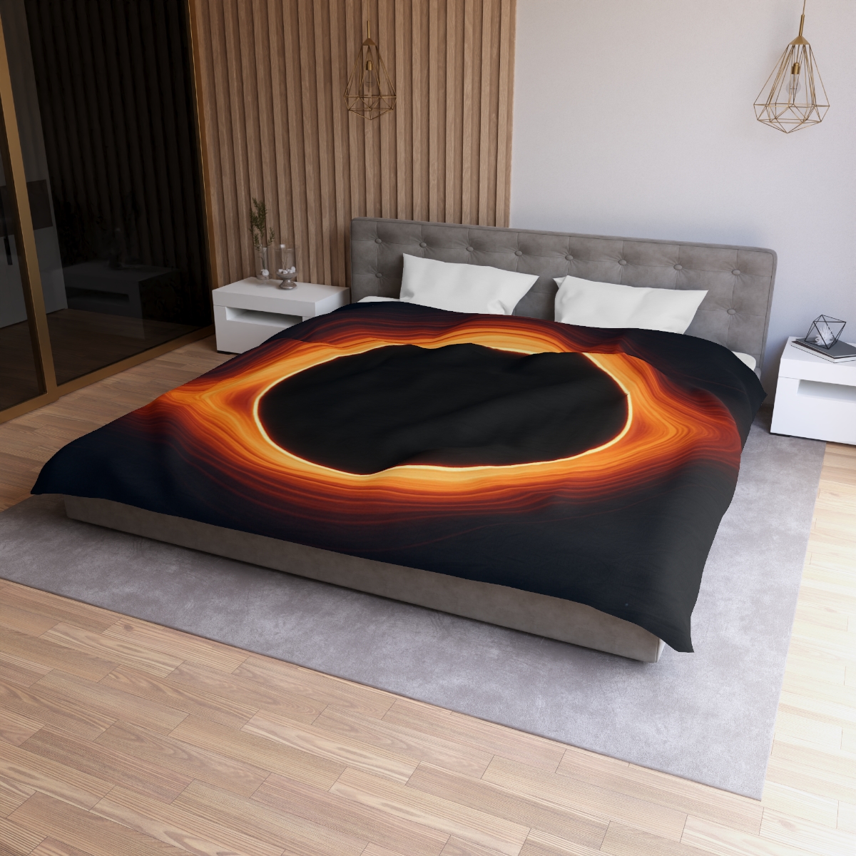 Black Hole Silhouette unique patterned duvets