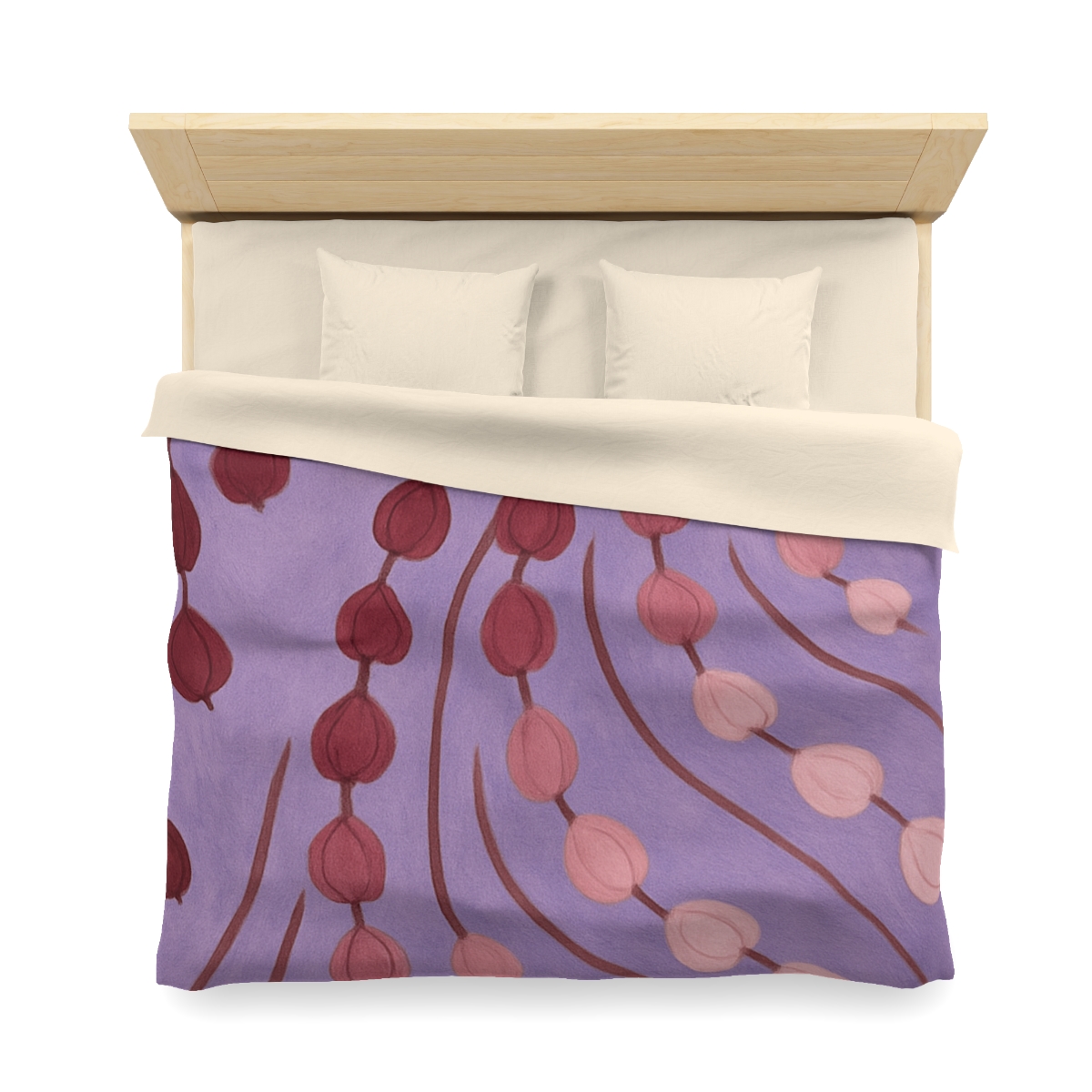 Spiral Bud Cascade personalized bedding duvets