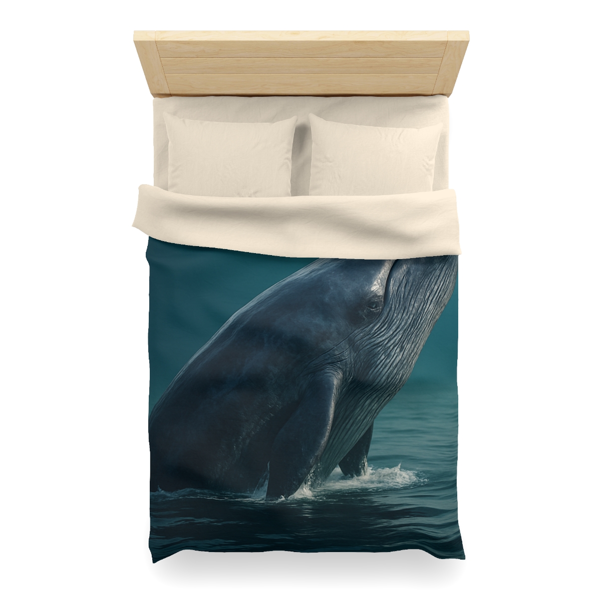 Ocean Song Blue Whale custom duvets