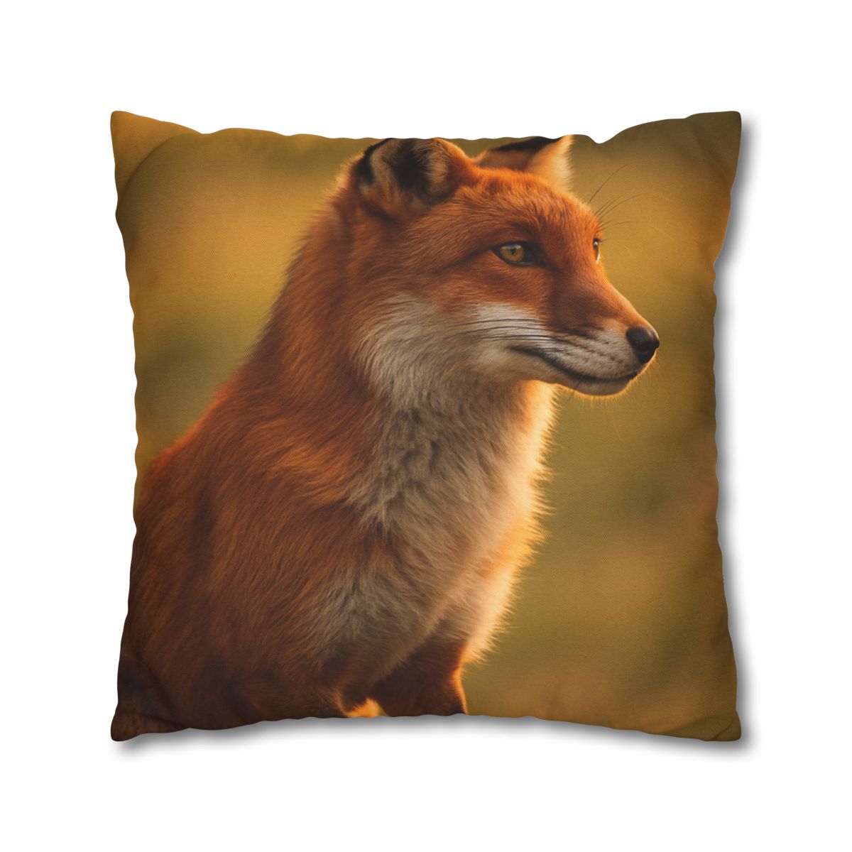Crimson Whisper Red Fox stylish decorative pillowcases