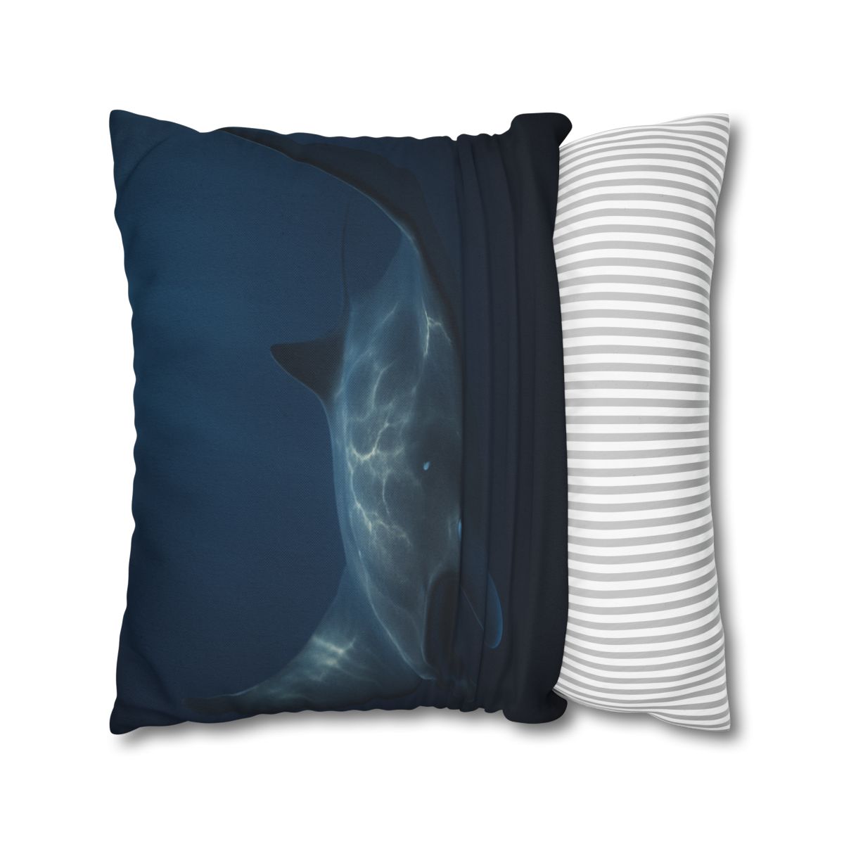 Moonlit Glide Manta Ray stylish decorative pillowcases