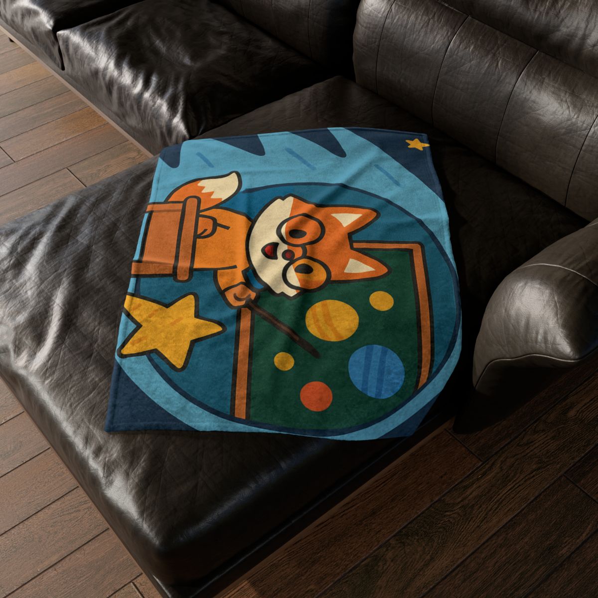 Comet Classroom With The Curious Fox custom blankets