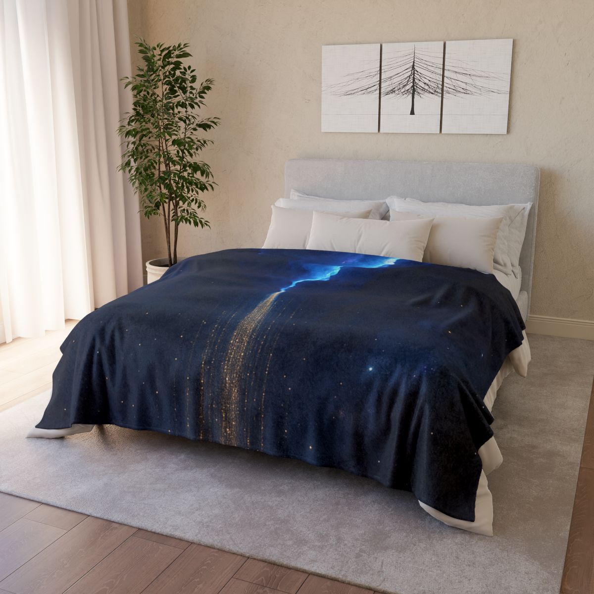 Luminous Rift Starfall warm winter blankets
