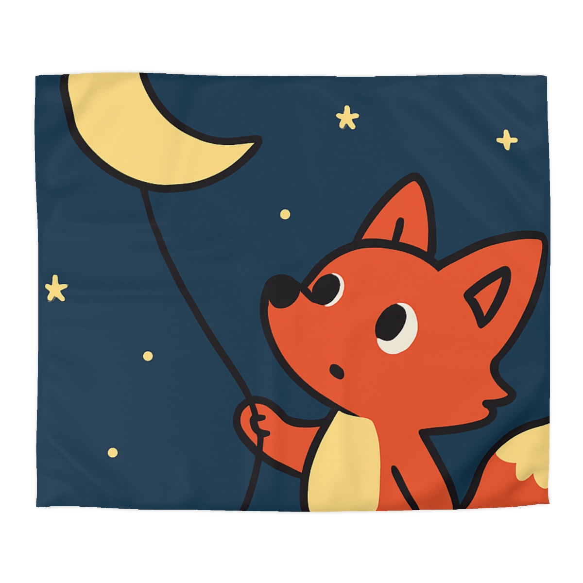 Stargazing Fox And Moon Kite trendy bedroom duvets