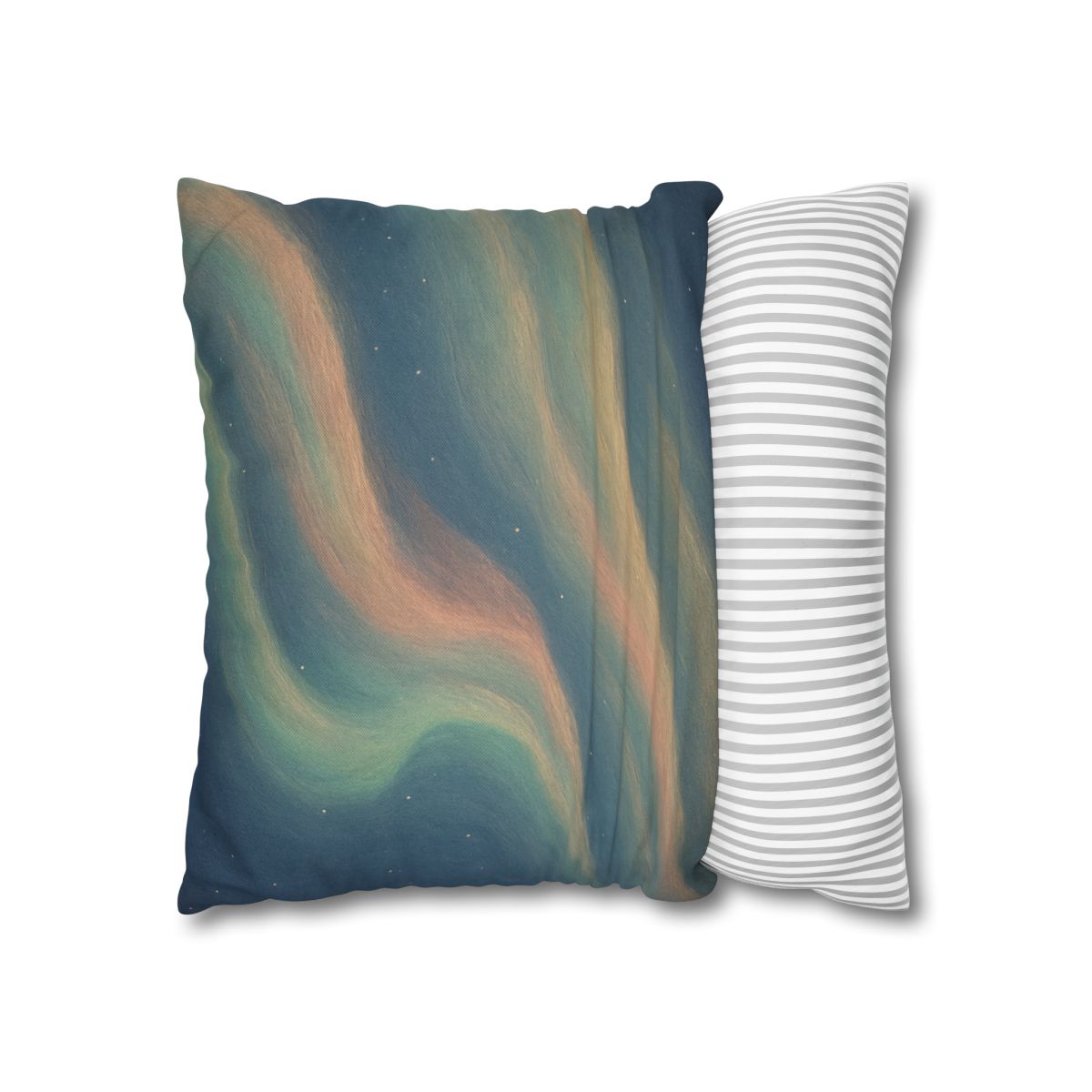 Spectral Aurora Drift designer print pillow cases