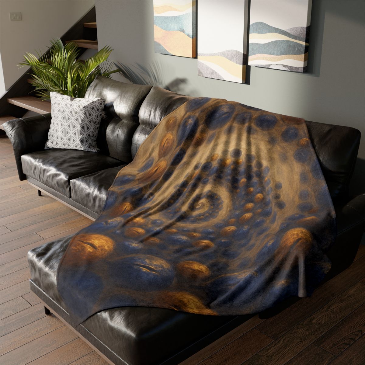 Spiral Seed Cluster decorative home blankets