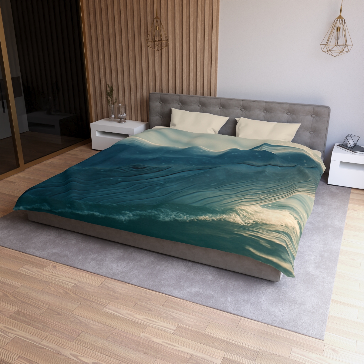 Ocean Song Blue Whale unique patterned duvets