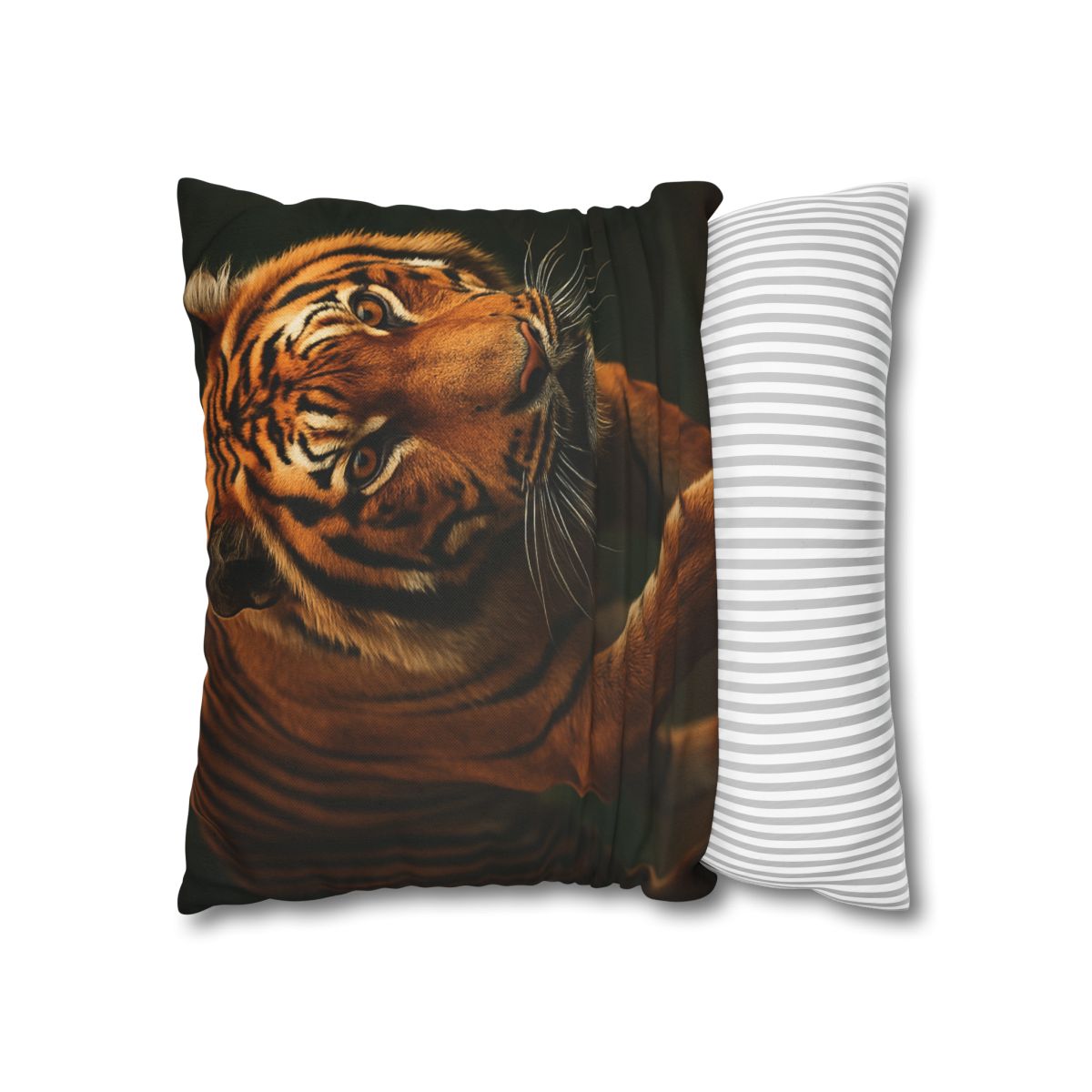 Forest Stalker Bengal Tiger trendy patterned pillow cases