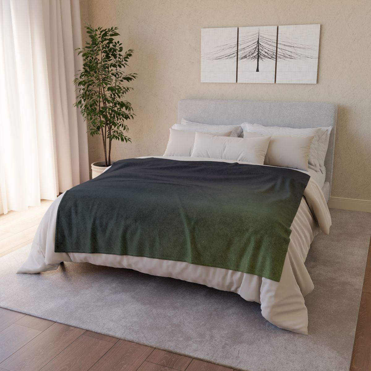 Dark Energy Gradient stylish throw blankets