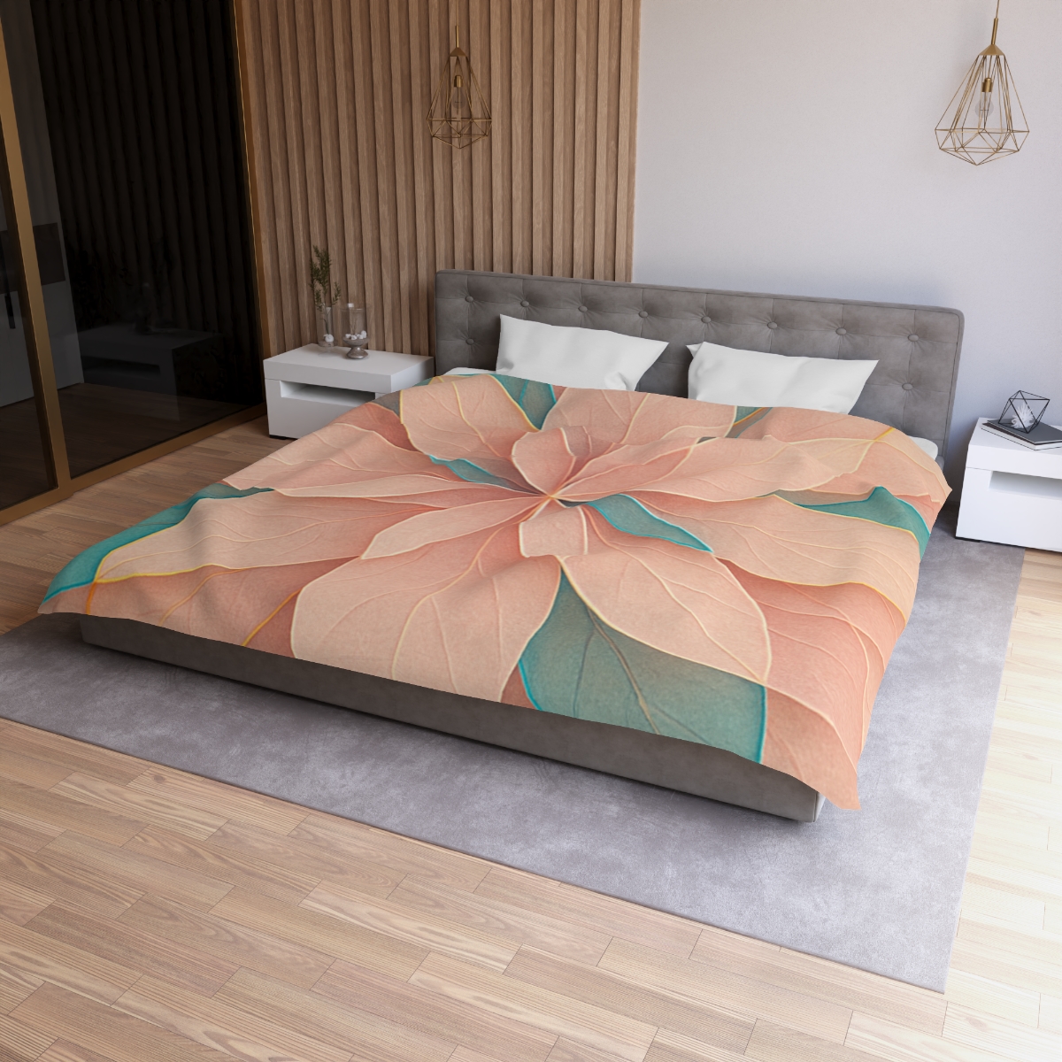 Petal Prism Overlap designer printed duvets