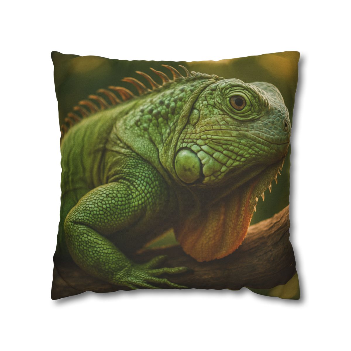Orbit Glow Green Iguana custom pillow cases
