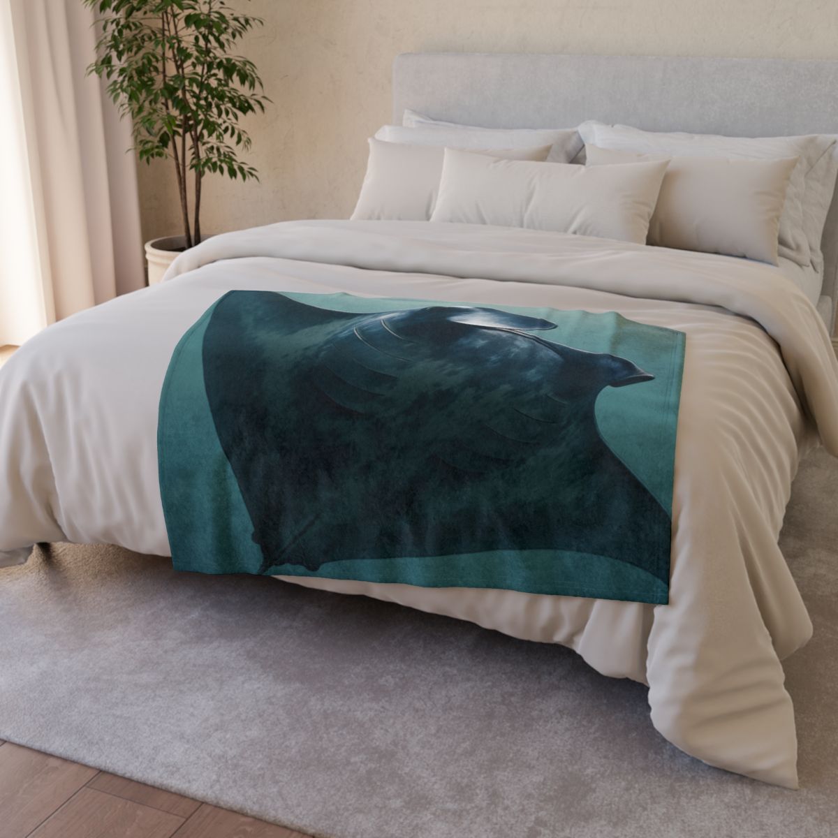 Nebula Glide Giant Manta Ray warm winter blankets