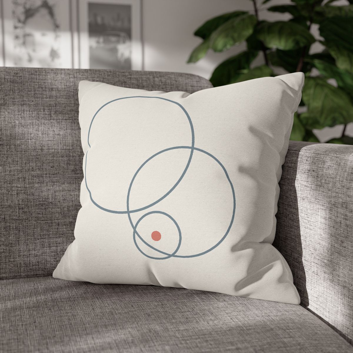 Quiet Orbit Of Three Rings stylish decorative pillowcases
