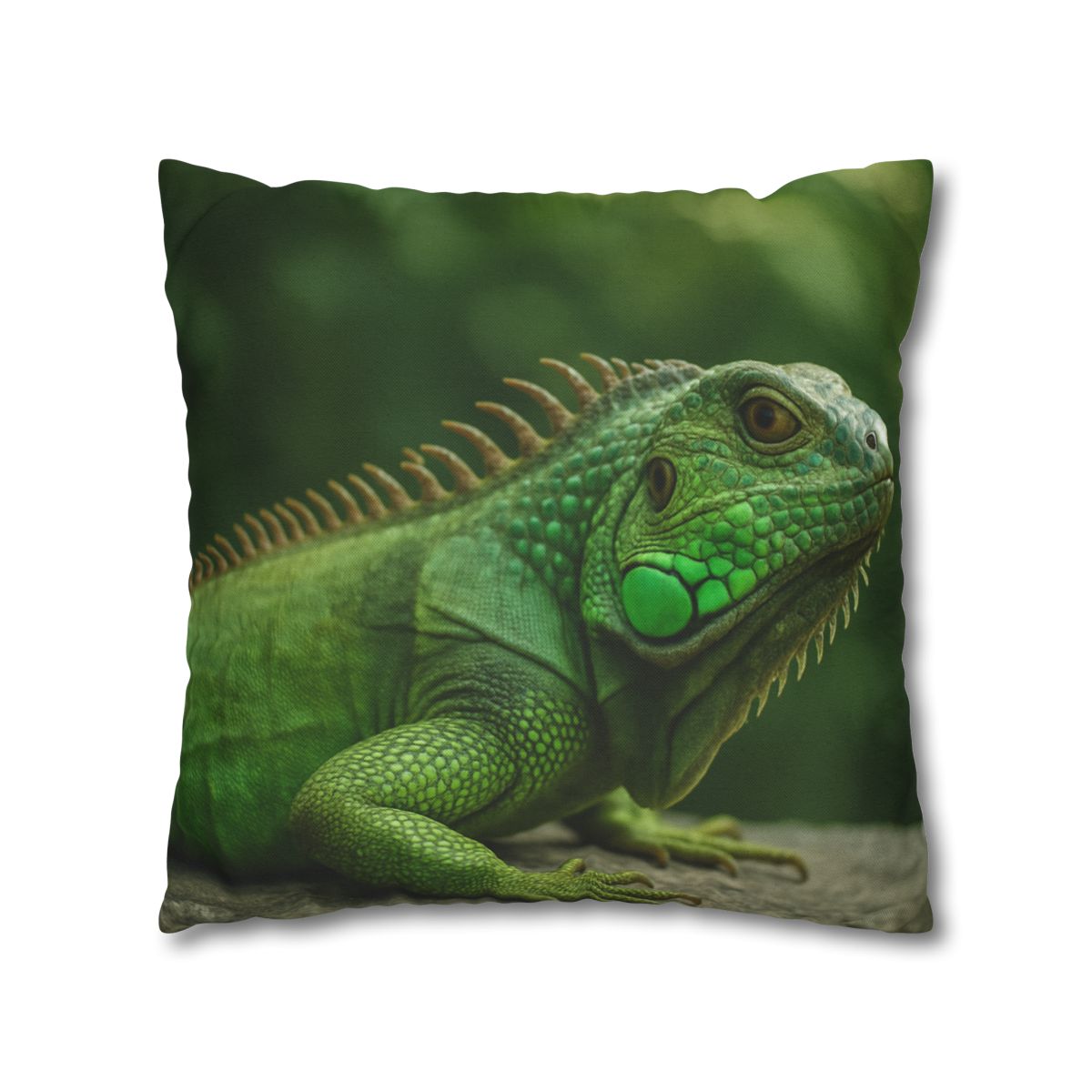 Stone Watcher Green Iguana custom pillow cases