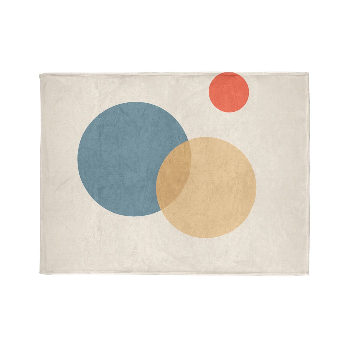 Three Circles With Quiet Overlap designer printed blankets