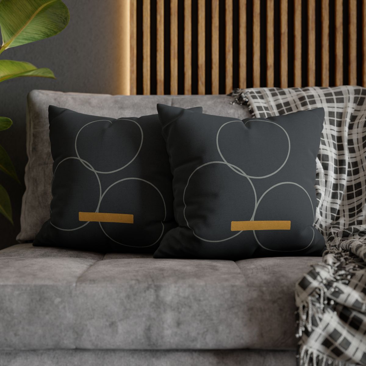 Three Rings With Shared Tangent Bar custom pillow cases