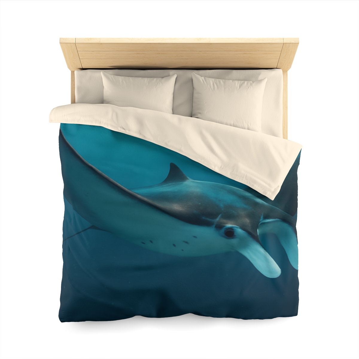 Cosmic Glide Manta Ray duvets for gifts