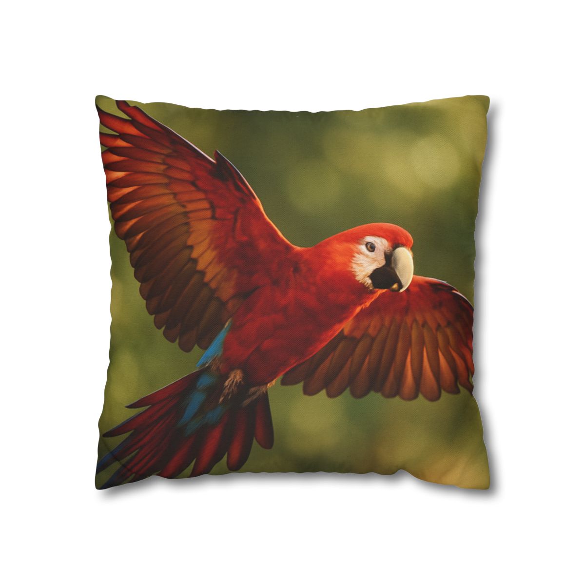 Scarlet Arc Macaw In Flight trendy patterned pillow cases