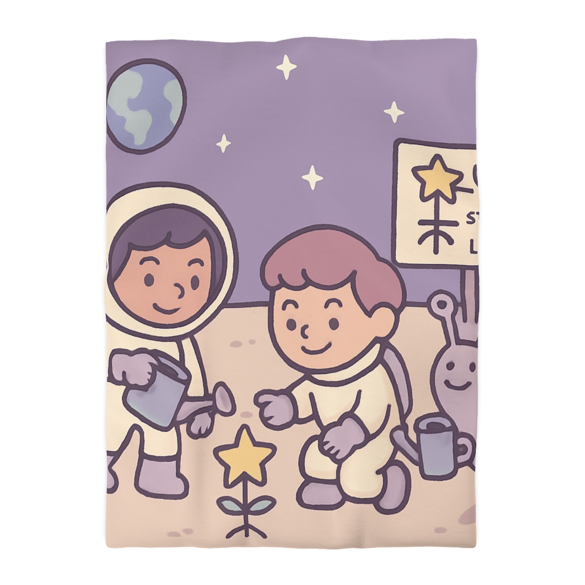 Moon Gardeners Planting Stardust Seeds custom duvets