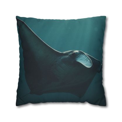 Glasswing Glide Manta Ray designer print pillow cases