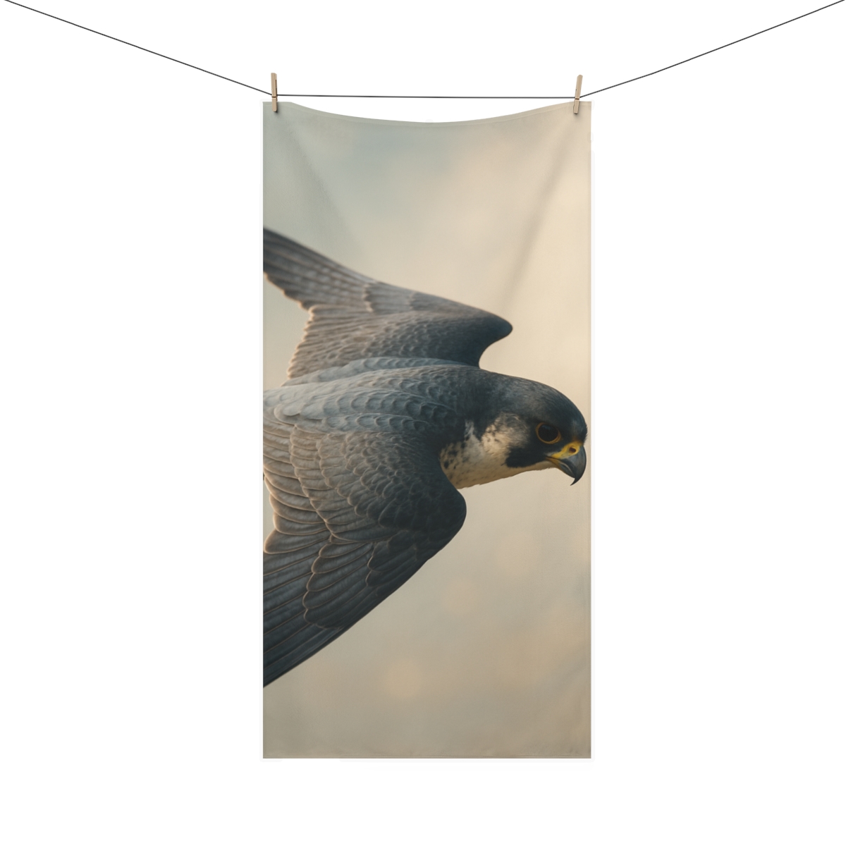 Silent Comet Peregrine Falcon decorative home towels