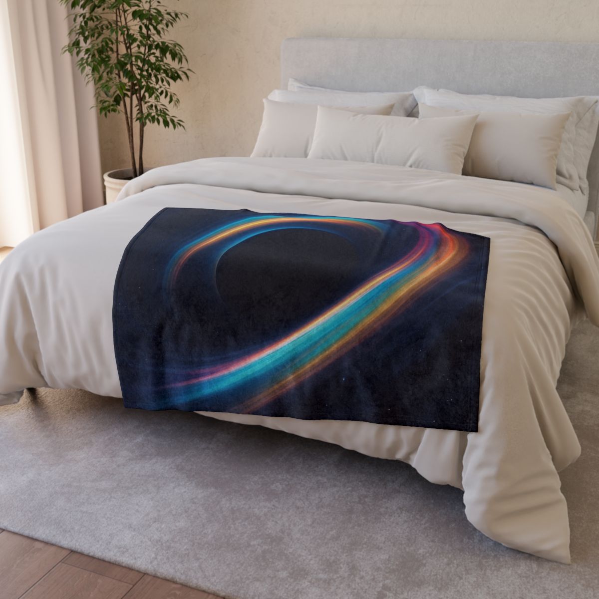 Chromatic Lensing Mirage soft fleece blankets