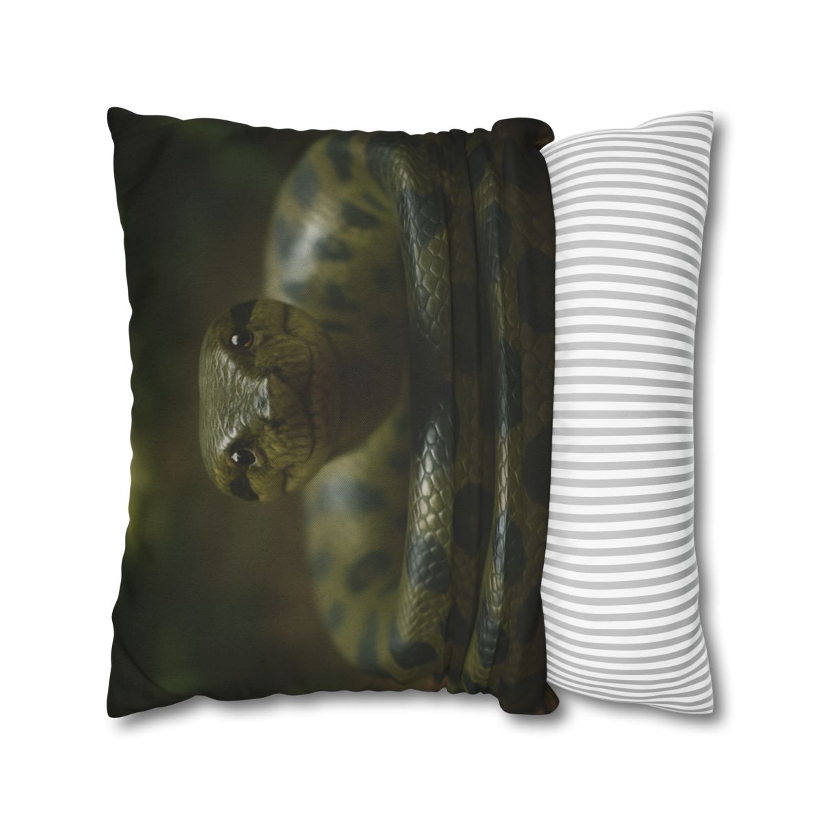 Starlit Coil Green Anaconda stylish decorative pillowcases