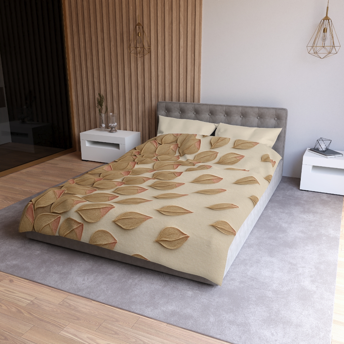 Bud Scale Mosaic Drift designer printed duvets