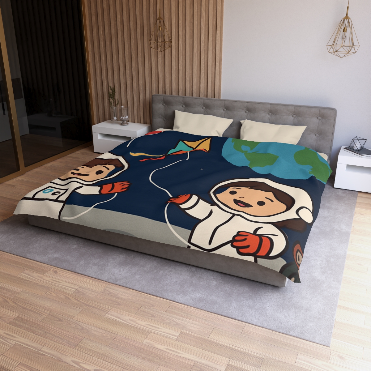 Kite Festival On The Moon custom duvets