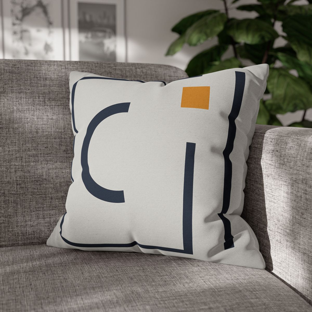 Broken Frame With Floating Arc trendy patterned pillow cases