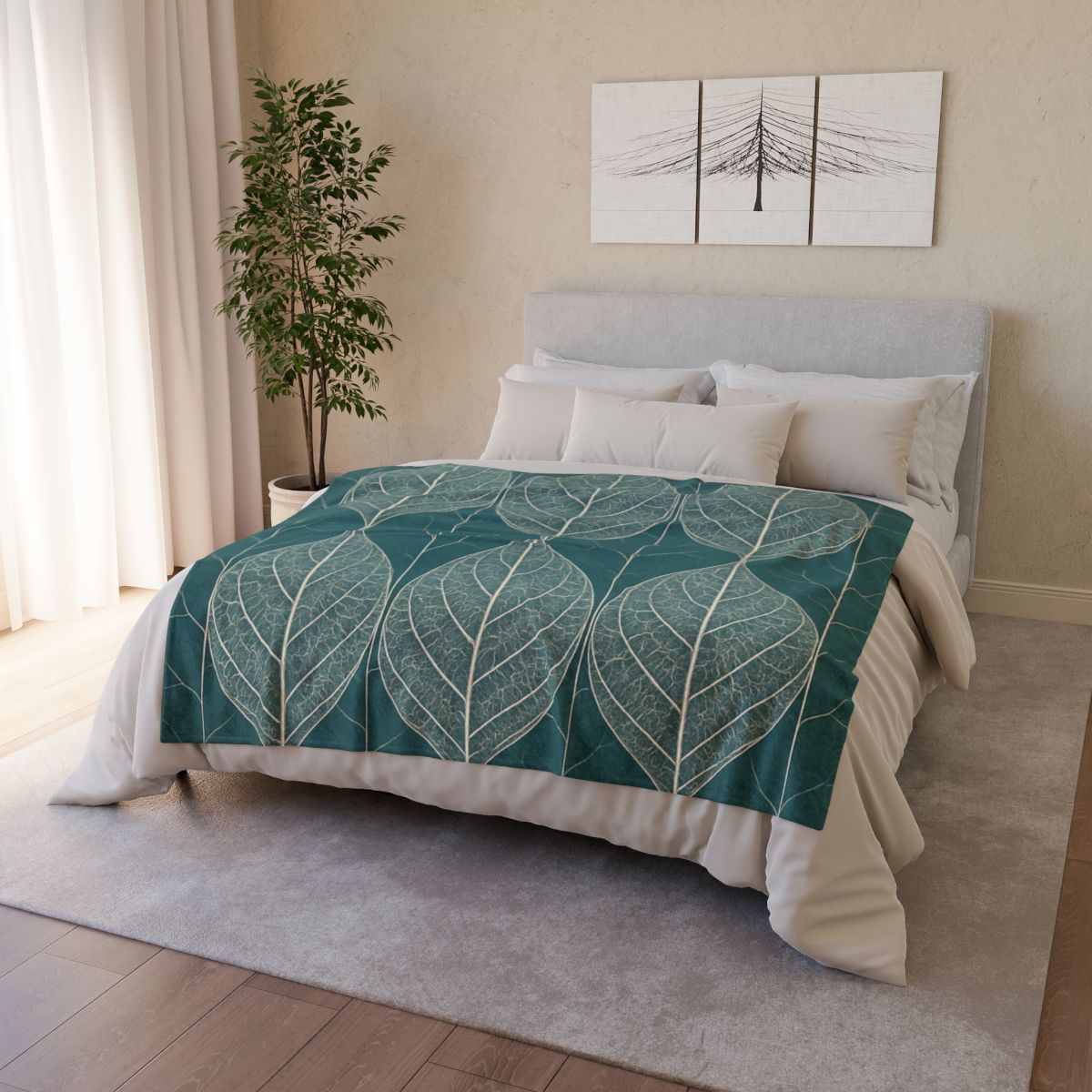 Vein Lace Panel warm winter blankets
