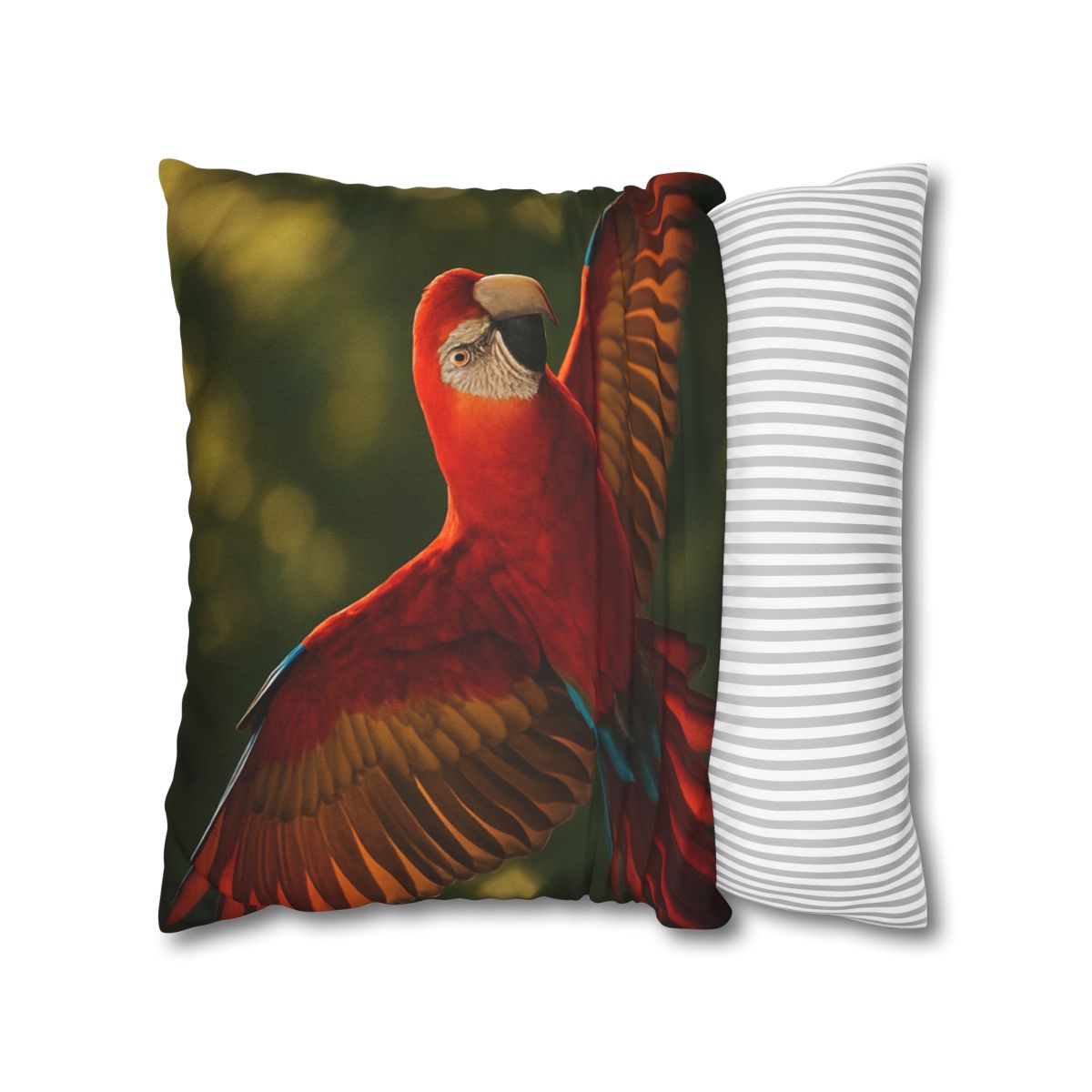 Scarlet Macaw Ember Flight stylish decorative pillowcases