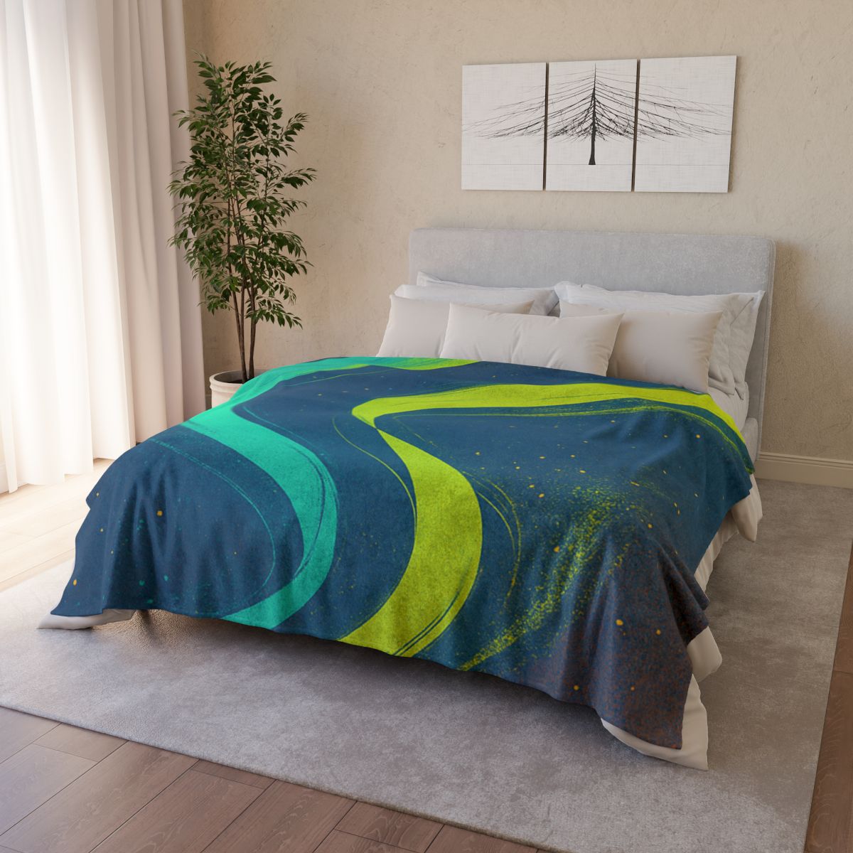 Auroral Dust Ribbon personalized cozy blankets