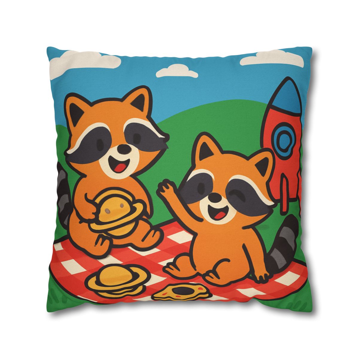 Rocket Racers Picnic custom pillow cases