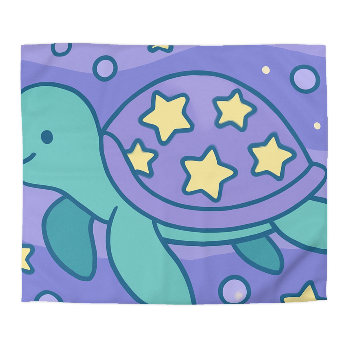 Nebula Ocean Turtle unique patterned duvets