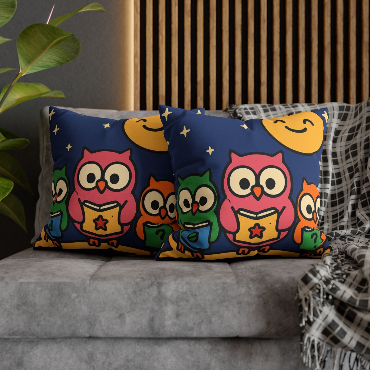 Galaxy Garden Of Curious Owls unique gift pillow cases