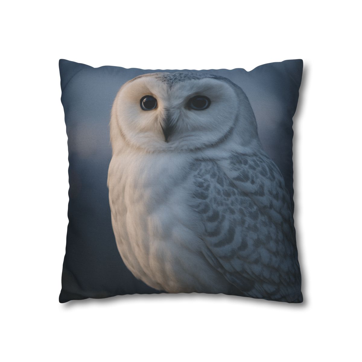 Twilight Watcher Snowy Owl personalized pillow covers
