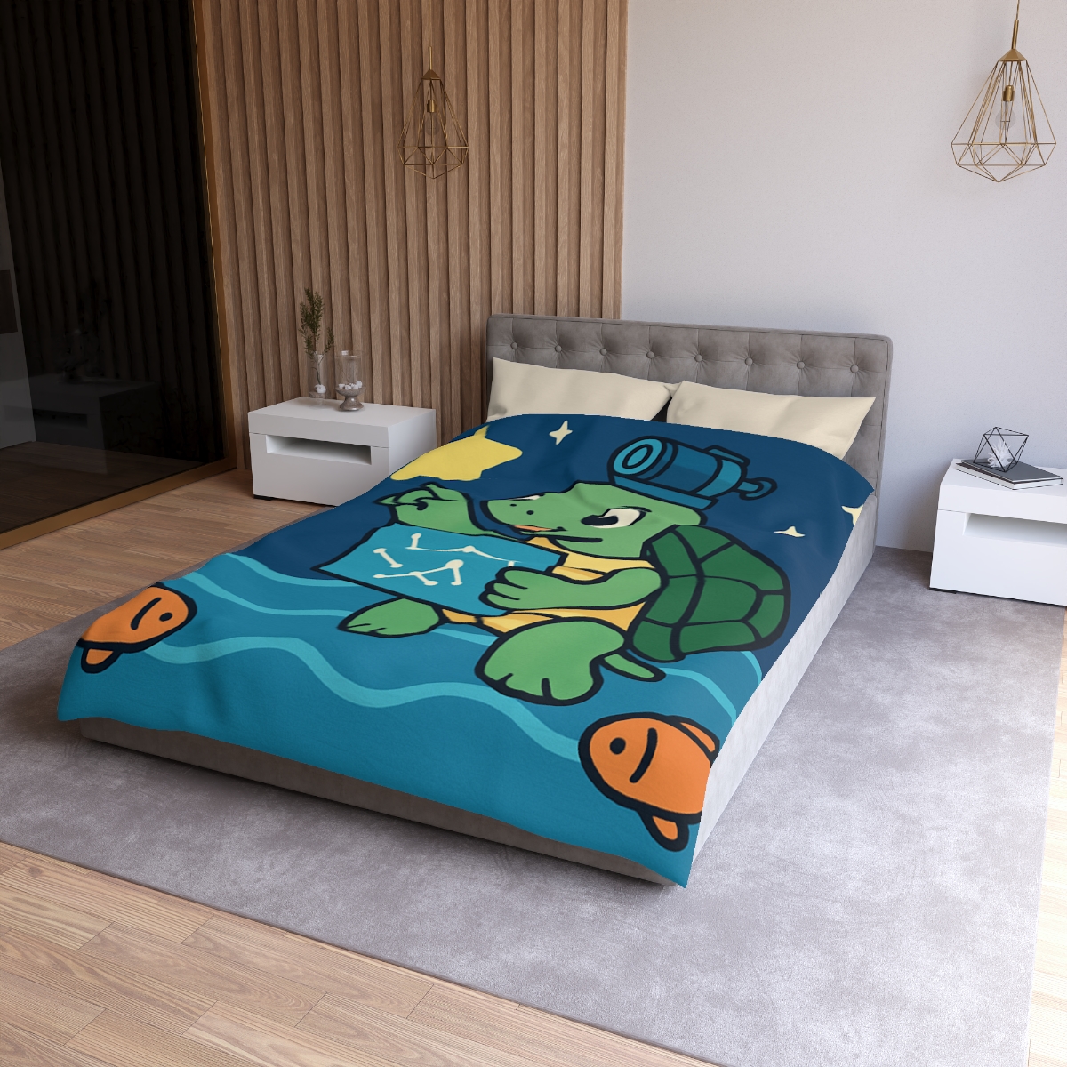 Stargazer Sea Turtle warm winter duvets