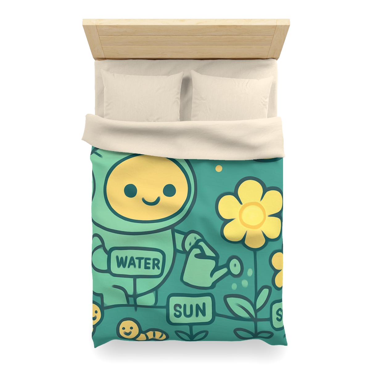 Robot Gardener And The Moonflower Patch warm winter duvets