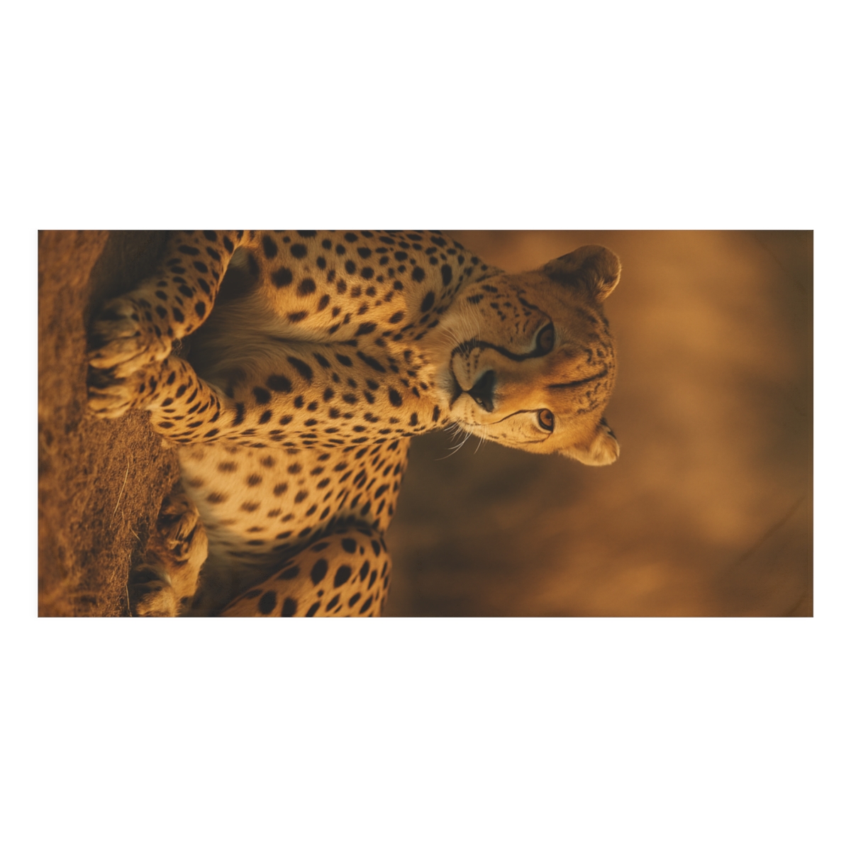 Golden Gaze Cheetah personalized bath towels