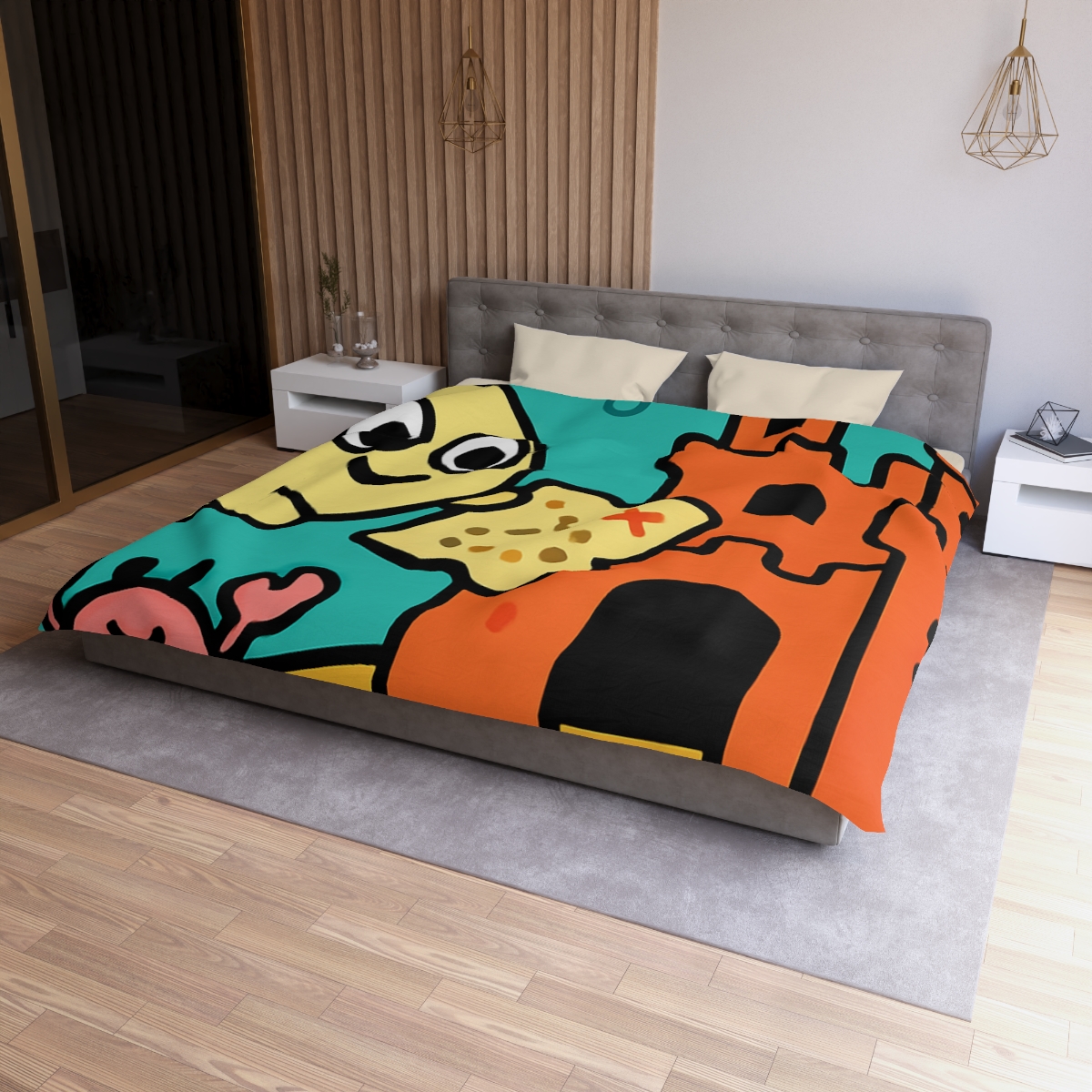 Coral Castle Map Of The Moonfish Kingdom designer printed duvets