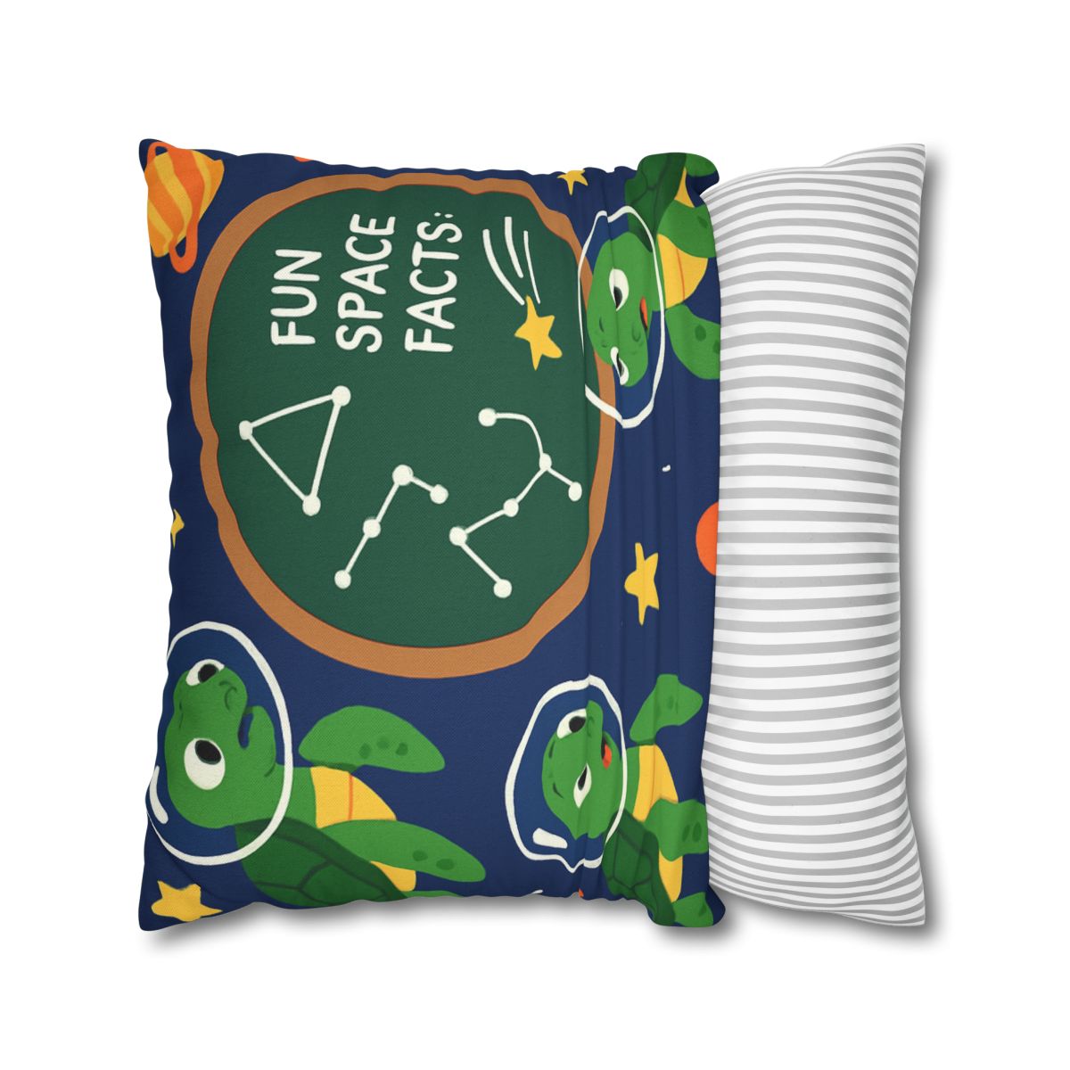 Space School Of Curious Sea Turtles custom pillow cases