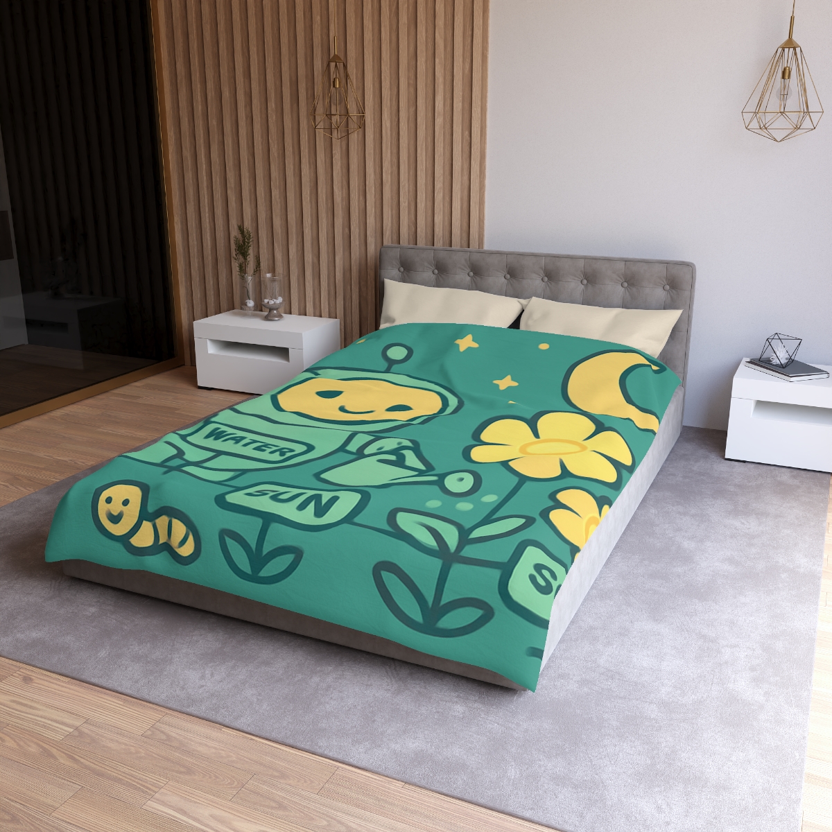 Robot Gardener And The Moonflower Patch warm winter duvets