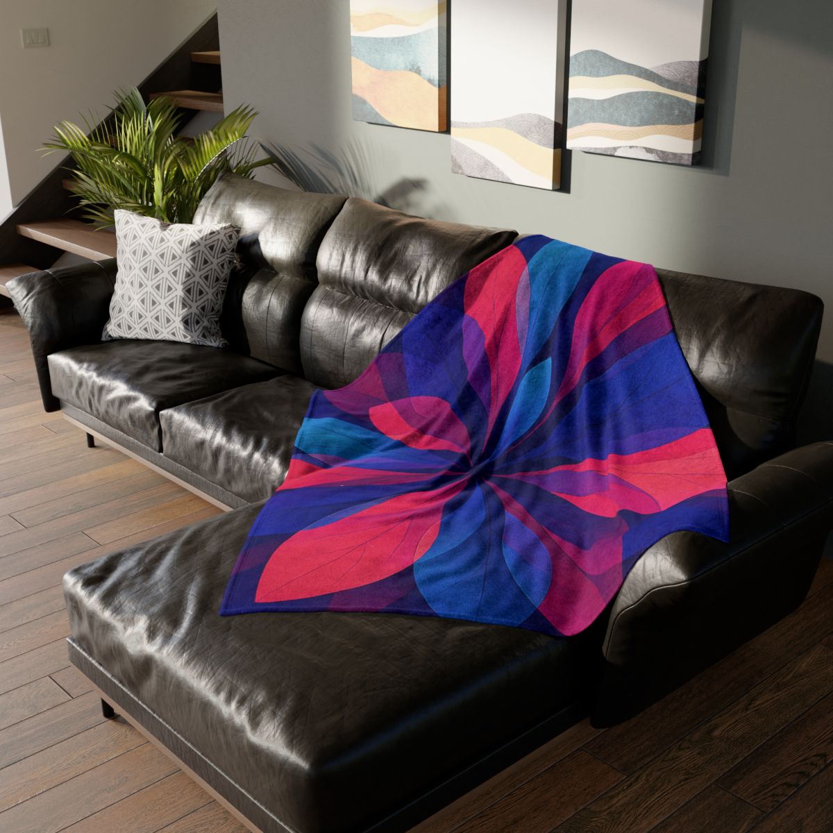 Petal Prism Overprint warm winter blankets